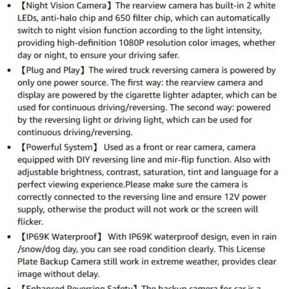 NEW 7" High Resolution Backup Camera - Picture 10 of 11